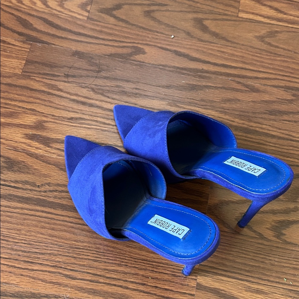 Cape Robbin Women's Royal Blue Pointed Heels - Picture 5 of 5